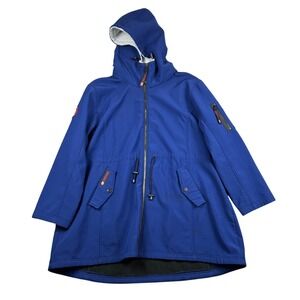 Canada Weathergear Blue Full Zip Hooded Softshell Jacket Women's‎ 3X Plus Size